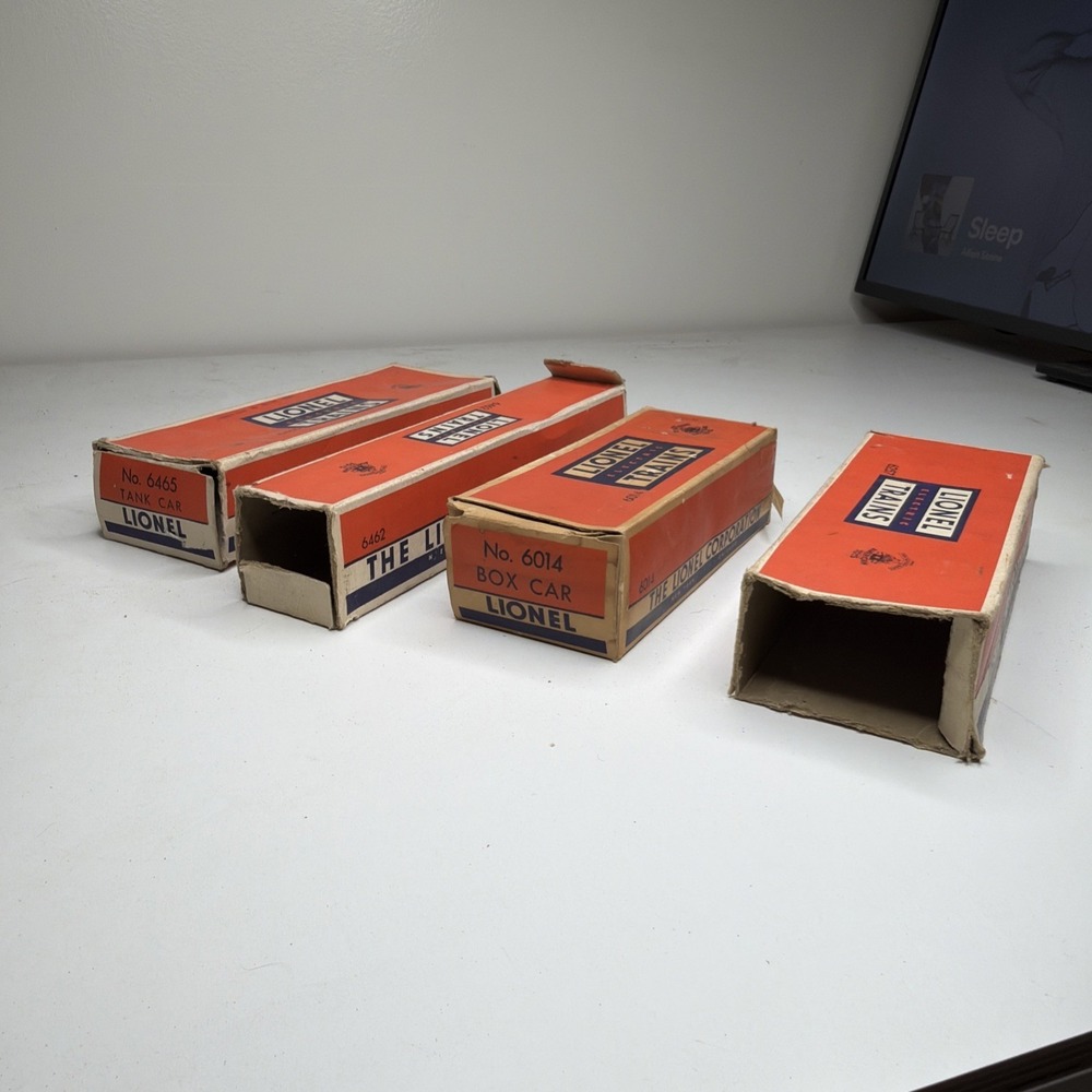 Lot of 4: Vintage Lionel Train Metal Cars w/ Orig Boxes 6014, 6257, 6462, 6465 - Picture 7 of 7